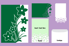 Wedding Trifold Pocket Invitation, Birthday Product Image 1