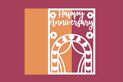 Happy Anniversary, Anniversary Card Papercut Product Image 1