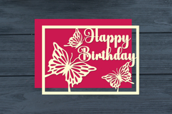 Happy Birthday Butterfly Cut Files Product Image 1
