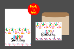 Watercolor Birthday Card Printable With Envelope pdf Product Image 1