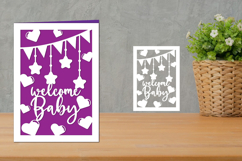 Welcome Baby Card, Baby Shower Card Product Image 1