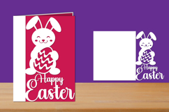 Happy Easter Papercut Card, Easter Folded Card Product Image 1