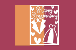 Happy Anniversary, Anniversary Card Papercut Product Image 1