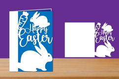 Happy Easter Papercut Card, Easter Folded Card Product Image 1