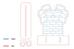 Paintable Christmas Money Holder Stand Product Image 2
