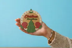 Day Until Christmas Countdown Laser Cut, Advent Calendar Product Image 1