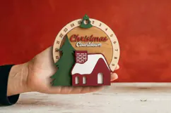 Day Until Christmas Countdown Calendar Laser Cut Product Image 1
