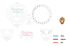 Day Until Christmas Countdown Laser Cut, Advent Calendar Product Image 2