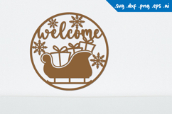 Christmas welcome sign, Holidays Sign Laser cut Product Image 1