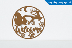 Christmas welcome sign, Christmas Sign Laser cut Product Image 1