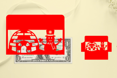 Christmas Money Envelope Papercut, Christmas Money Holder Product Image 1