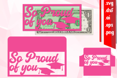 Graduation Money Holder, DIY Gift Graduated, so proud of you Product Image 1