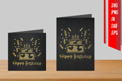 Birthday Foil Quill, Single Line SVG, Outline Design Product Image 1