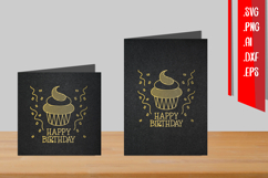 Birthday Foil Quill, Single Line SVG, Outline Design Product Image 1