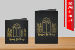 Birthday Foil Quill, Single Line SVG, Outline Design Product Image 1