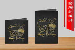 Birthday Foil Quill, Single Line SVG, Outline Design Product Image 1