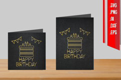 Birthday Foil Quill, Single Line SVG, Outline Design Product Image 1