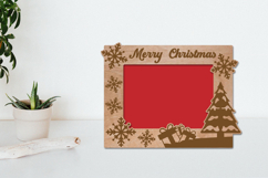 Christmas Photo Frame Laser Engraving Product Image 1