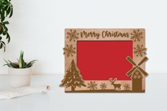 Christmas Photo Frame Laser Engraving Product Image 1