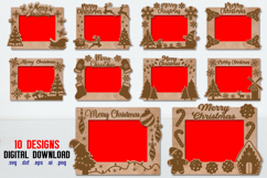 10 Christmas Photo Frames, Christmas Photo Frames Bundle Product Image 1