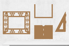 Christmas Photo Frame Lasercut, Winter Photo Frame Product Image 2