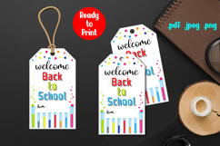 Welcome Back to School Gift Tag Printable Product Image 1