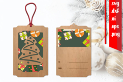 Christmas Gift Card Holder Laser cut Product Image 1