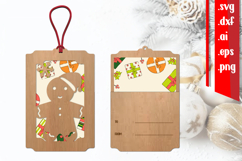 Christmas Gift Card Holder Laser cut Product Image 1