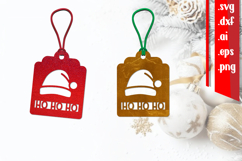 Hohoho Gift Card | Christmas Tag cut files Product Image 1