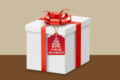 Christmas Gift Card Bundle, Christmas Tag Gift Card Papercut Product Image 2