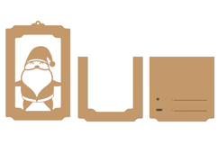 Christmas Gift Card Holder Laser cut Product Image 2