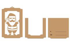 Christmas Gift Card Holder Laser cut Product Image 2