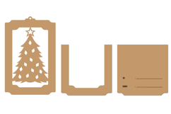 Christmas Gift Card Holder Laser cut Product Image 2