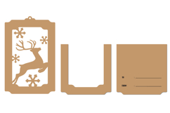 Christmas Gift Card Holder Lasercut Product Image 2