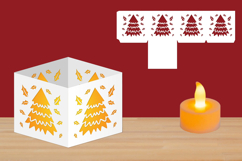Christmas Candle Holder, Lantern Papercut, Chocolate holder Product Image 1