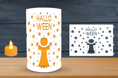 3D Halloween Paper Lantern, Halloween Lantern svg template Product Image 1