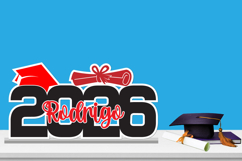 Graduation 2026 Party Name Sign, Graduation Decoration Product Image 1