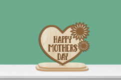 Mothers Day Flowers Stand Lasercut Engraving Product Image 1