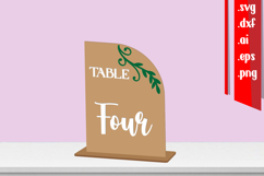 Wooden Table Numbers Four Product Image 1