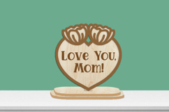 Mothers Day Flowers Stand Lasercut Engraving Product Image 1