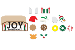 Joy Sign Laser Cut, Changeable Icon, Joy to the world Product Image 2
