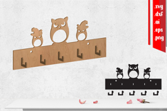 Halloween Wall Hanger, Owl wall hanger, Coat Rack Product Image 1