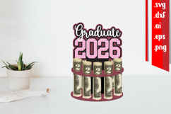 Graduation Money Cake DIY, Graduation Gift, 3D Class of 2026 Product Image 1