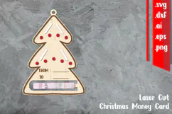 Christmas Money Card Laser cut - Christmas money Holder Product Image 1
