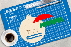 Christmas Money Card Lasercut, Christmas Ball Money Card Product Image 2
