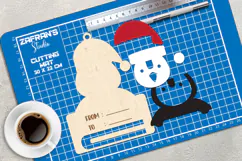 Christmas Money Card Laser cut, Winter Money Card Laser cut Product Image 2