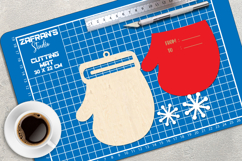 Christmas Money Card Lasercut, Winter Money Card Lasercut Product Image 2