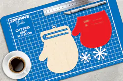 Christmas Money Card Lasercut, Winter Money Card Lasercut Product Image 2