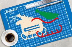 Christmas Money Card Lasercut, Sleigh Money Card Lasercut Product Image 2