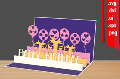 Happy Birthday Popup Card DIY Product Image 1